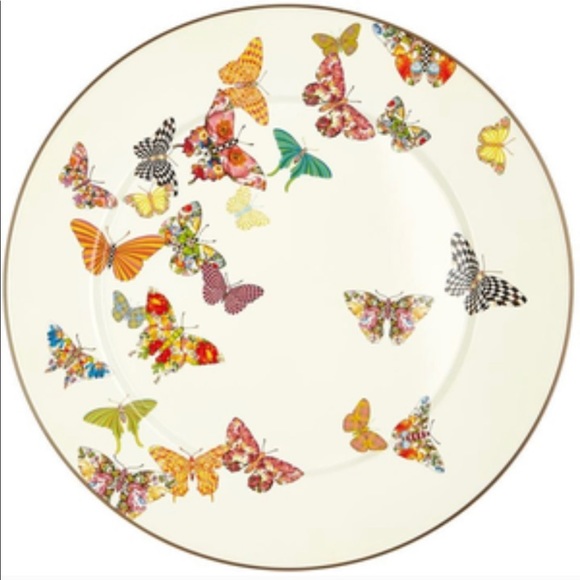 Mackenzie Childs Butterfly Garden 16” platter - Picture 1 of 1